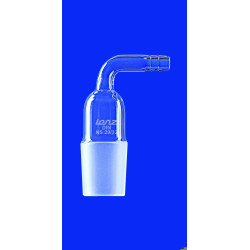 RACCORD EN VERRE DURAN COURBE SANS ROBINET A OLIVE ET A RODAGE MALE 29/32