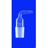 RACCORD EN VERRE DURAN COURBE A OLIVE, RODAGE MALE