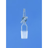 RACCORD EN VERRE DURAN DROIT AVEC ROBINET A OLIVE ET A RODAGE MALE 14/23