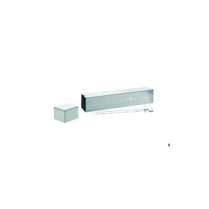 BOITE DE STERILISATION CARREE EN INOX POUR PIPETTES, SECTION 70 X 70 mm, LONGUEUR 282 mm
