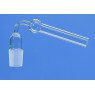 TUBE DESSECHANT COUDE EN VERRE DURAN AVEC RODAGE MALE