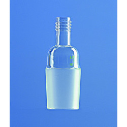 RACCORD EN VERRE DURAN A FILETAGE GL 14 ET RODAGE 14/23