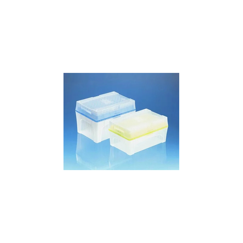 POINTE DE PIPETTE BLEUE NON STERILE PLASTIBRAND, EN BOITE TIPBOX 50 - 1000 MICROLITRES PAR 480