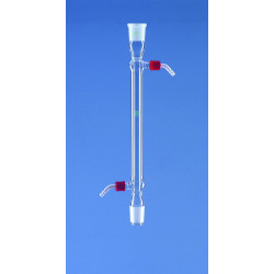 REFRIGERANT DE LIEBIG EN VERRE DURAN A RODAGE 14/23 RACCORD GL 14 LONGUEUR UTILE 250 mm