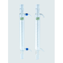REFRIGERANT A SERPENTIN EN VERRE BOROSILICATE A RODAGE 14/23 RACCORD A OLIVE LONGUEUR UTILE 160 mm