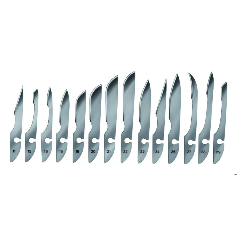 LAME DE SCALPEL NON STERILE TYPE 18 PAR 12