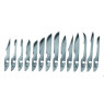 LAME DE SCALPEL NON STERILE TYPE 22 PAR 12