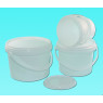 SEAU EN POLYPROPYLENE AVEC COUVERCLE ET ANSE, 5 LITRES