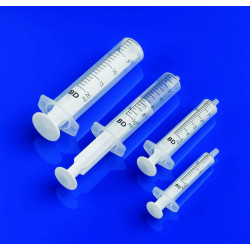 SERINGUE A USAGE UNIQUE BD DISCARDIT II, 2 PIECES, 5 ml EMBOUT LUER PAR 100