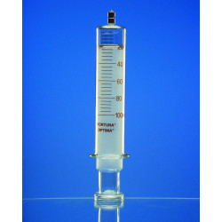 SERINGUE EN VERRE FORTUNA OPTIMA 50 ml EMBOUT LUER LOCK CONE METAL
