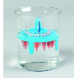 MINI RACK FLOTTANT PREPSAFE 12 X 1,5/2 ML COULEUR TURQUOISE