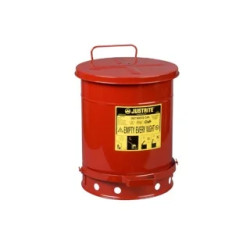 POUBELLE DE SECURITE A PEDALE, 80 LITRES ROUGE