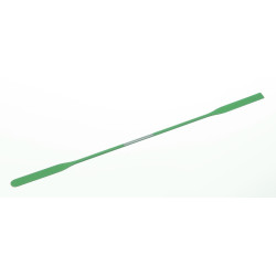 MICRO-SPATULE DOUBLE EN INOX EMBOUTS PLATS, 50 x 5 mm, LONGUEUR 185 mm, REVETEMENT PTFE
