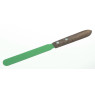 SPATULE SOUPLE EN ACIER INOX AVEC MANCHE EN BOIS, LONGUEUR TOTALE 230 mm AVEC REVETEMENT PTFE