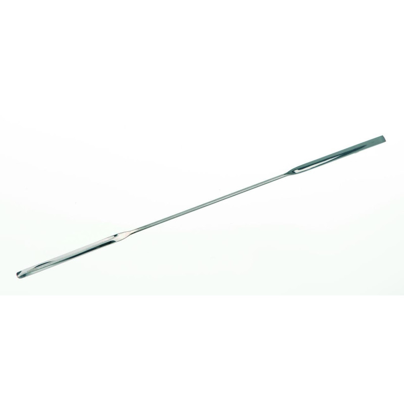 SPATULE MICRO-PELLE EN INOX, FORME ETROITE, 60 x 4 mm LONGUEUR 210 mm
