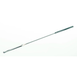 SPATULE MICRO-PELLE EN INOX, FORME ETROITE, 45 x 4 mm LONGUEUR 150 mm
