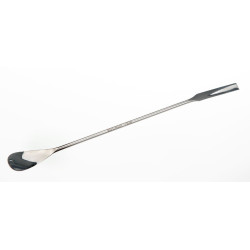 SPATULE CUILLERE EN INOX POUR ANALYSE, LONGUEUR 235 mm