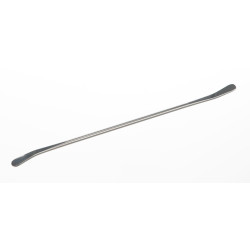 MICRO-SPATULE DOUBLE CUILLERE EN ACIER INOX, FORME COURBEE