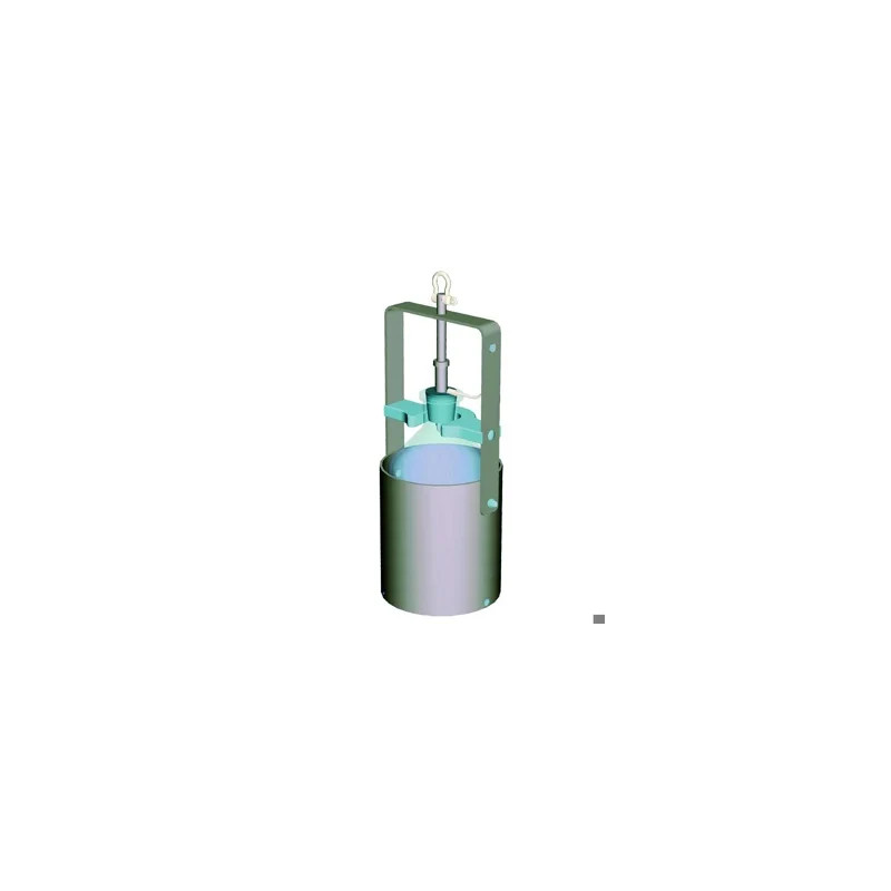 PRELEVEUR A IMMERSION ANTIDEFLAGRANT EN LAITON NICKELE AVEC FLACON EN VERRE 1000 ML