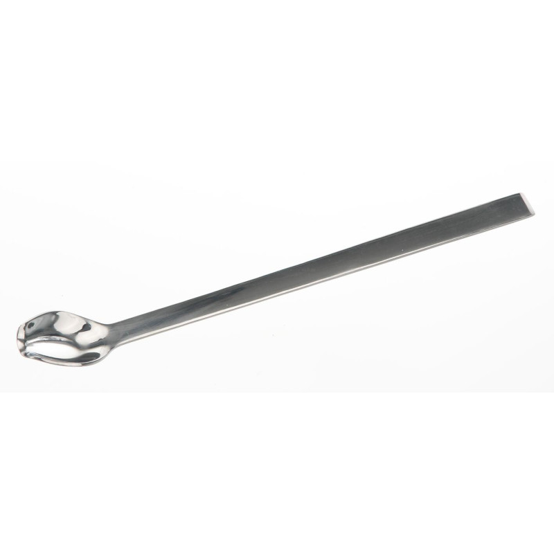 CUILLERE EN INOX FORME RONDE, LONGUEUR 200 mm