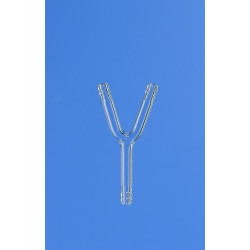 RACCORD EN VERRE DURAN FORME Y LONGUEUR 115 MM DIAMETRE EXTERNE 8 A 9 MM