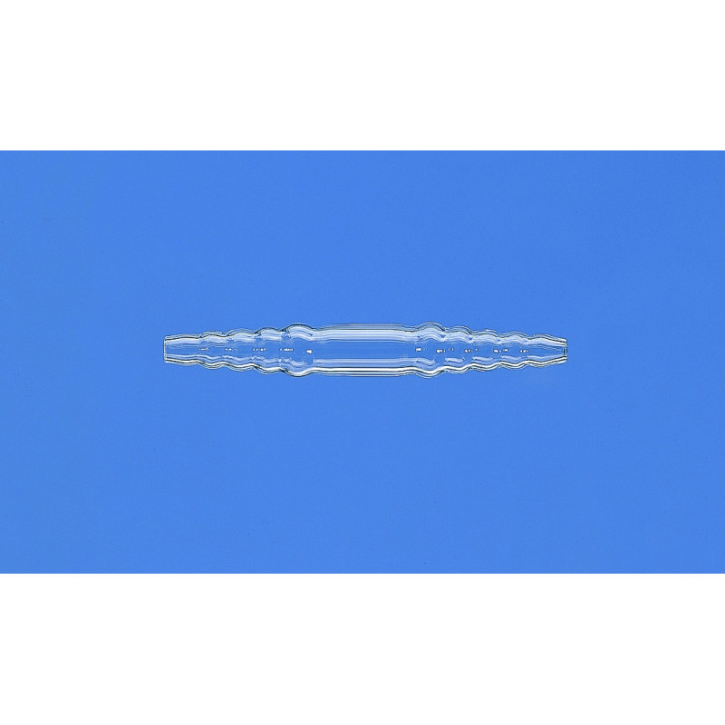 RACCORD EN VERRE DURAN UNIVERSEL LONGUEUR 110 MM DIAMETRE EXTERNE 6 A 14 MM