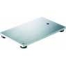 SUPPORT POUR STATIF EN ACIER INOX, FORME RECTANGULAIRE PIEDS REGLABLE FILETAGE M10, SANS TIGE