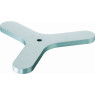 SUPPORT POUR STATIF EN FONTE VERNIS VERT, FORME TREPIED, LONGUEUR PIED FILETAGE M10, SANS TIGE