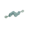 NOIX DE SERRAGE 90ø EN ALUMINIUM POLI PLAGE DE SERRAGE 16,5 mm