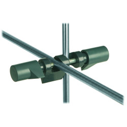 NOIX DE SERRAGE 90ø EN ALUMINIUM POLI PLAGE DE SERRAGE 22 mm