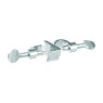 NOIX DE SERRAGE 90/180ø EN FONTE LAQUEE, PLAGE DE SERRAGE 16,5 mm