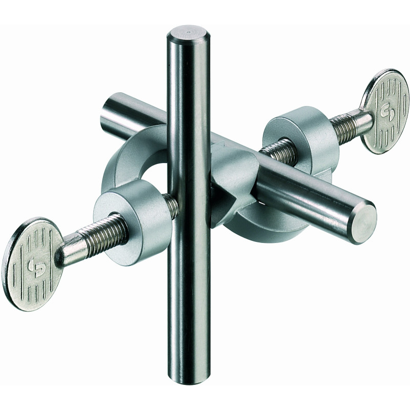 NOIX DE SERRAGE ZINC PLAGE DE SERRAGE 20 mm AVEC VIS EN LAITON