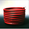 TUYAU SOUPLE EN CAOUTCHOUC ROUGE POUR BRULEUR A GAZ DIAMETRE 10 x 14 mm PRIX AU METRE