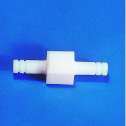 RACCORD CANNELE DROIT EN PTFE POUR TUYAU DIAMETRE 10 mm