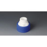 BOUCHON EN PP BLEU AVEC RACCORD DE REDUCTION GL80( F)/ GL45 (M)