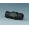 RACCORD A VIS ANTISTATIQUE DROIT EN PTFE GL 18 POUR TUYAU DIAMETRE EXT. 10,5 mm
