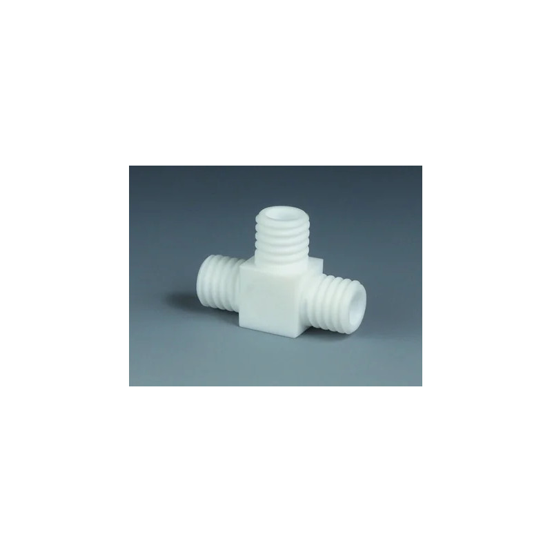 RACCORD A VIS 3 VOIES EN PTFE GL45 DIAMETRE INT. 32,5 mm