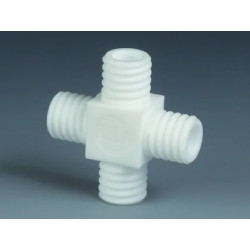 RACCORD A VIS 4 VOIES EN PTFE GL14 DIAMETRE INT. 6,5 mm