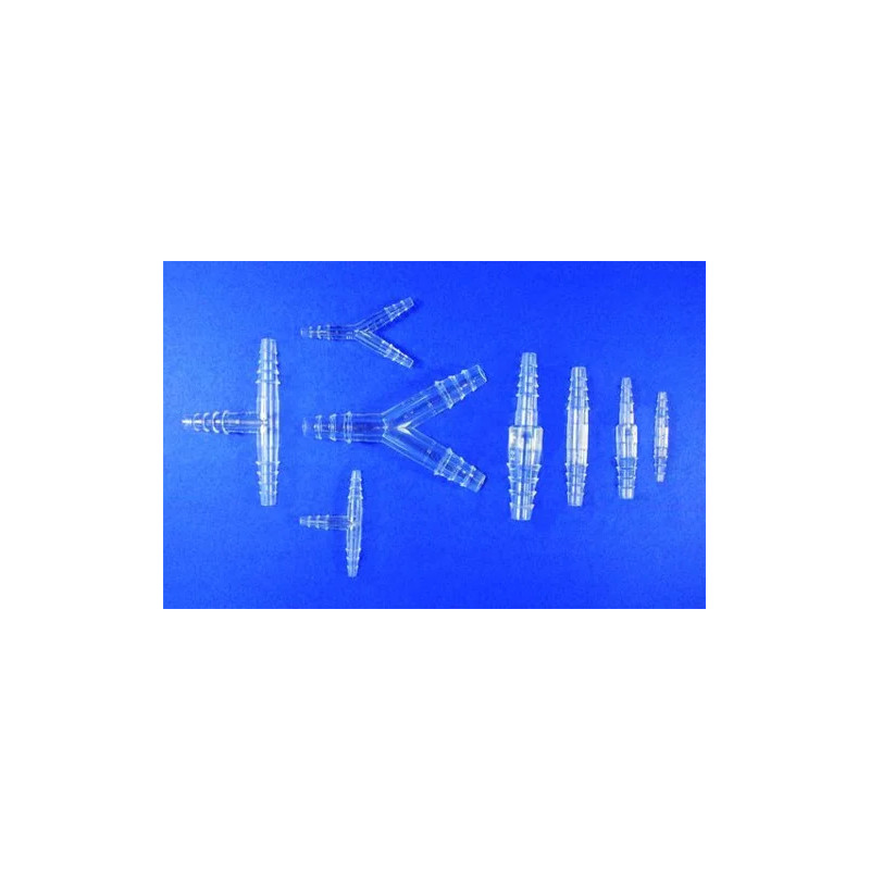 RACCORD CANNELE EN PMP, TYPE C-1 DROIT POUR DIAMETRE INT TUYAU 2 - 5 mm