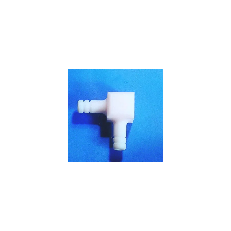 RACCORD CANNELE COUDE A 90ø EN PTFE POUR TUYAU DIAMETRE 6 mm