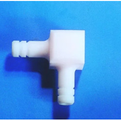 RACCORD CANNELE COUDE A 90ø EN PTFE POUR TUYAU DIAMETRE 8 mm