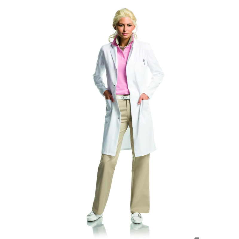 BLOUSE DE LABORATOIRE EN COTON/POLYESTER (35/65) UNISEXE MANCHES LONGUES TAILLE M