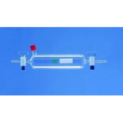 COLLECTEUR DE GAZ EN VERRE DURAN A ROBINET 500 ml AVEC RACCORD LATERAL GL 14