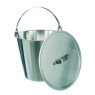 SEAU GRADUE FORME EVASEE EN INOX, 6 L