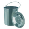SEAU FORME CYLINDRIQUE AVEC COUVERCLE EN INOX, 1 L