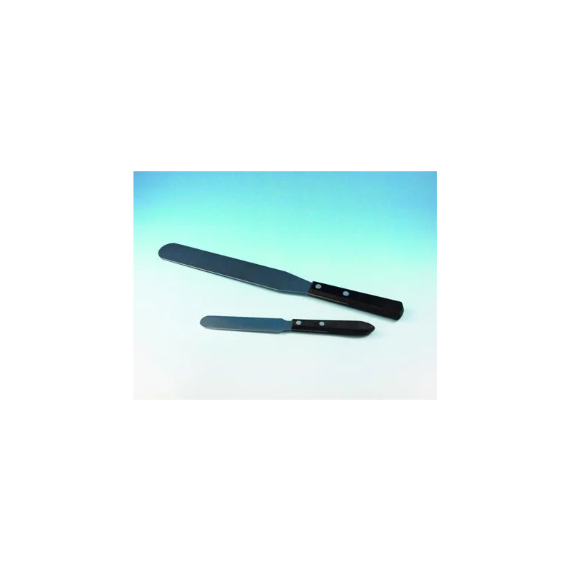 SPATULE SOUPLE EN INOX, MANCHE PLASTIQUE, LONGUEUR LAME 150 mm