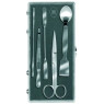 TROUSSE DE CHIMISTE, 5 INSTRUMENTS (SPATULE, MICRO-SPATULE, CISEAUX, CUILLERE-SPATULE, PINCE BRUCELLE)