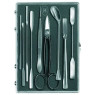 TROUSSE DE CHIMISTE, 9 INSTRUMENTS (SPATULES, MICRO-SPATULES, CISEAUX, CUILLERES-SPATULES)