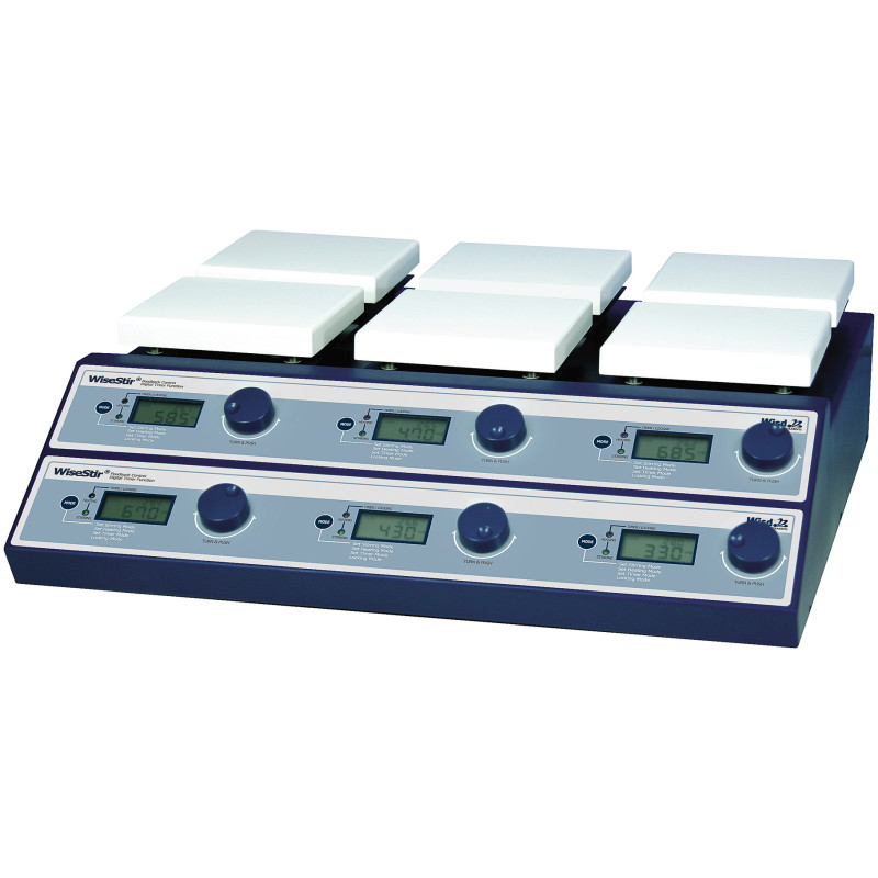 AGITATEUR MAGNETIQUE CHAUFFANT 6 POSTES WITEG SMHS-