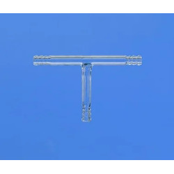 RACCORD EN VERRE DURAN FORME T LONGUEUR 115 MM DIAMETRE EXTERNE 8 A 9 MM